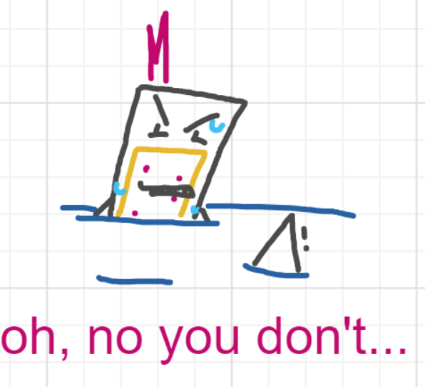 A panel from Ready Oar Knot, episode three of the Board Boards object show by Furretwalk/WalkingFurret.